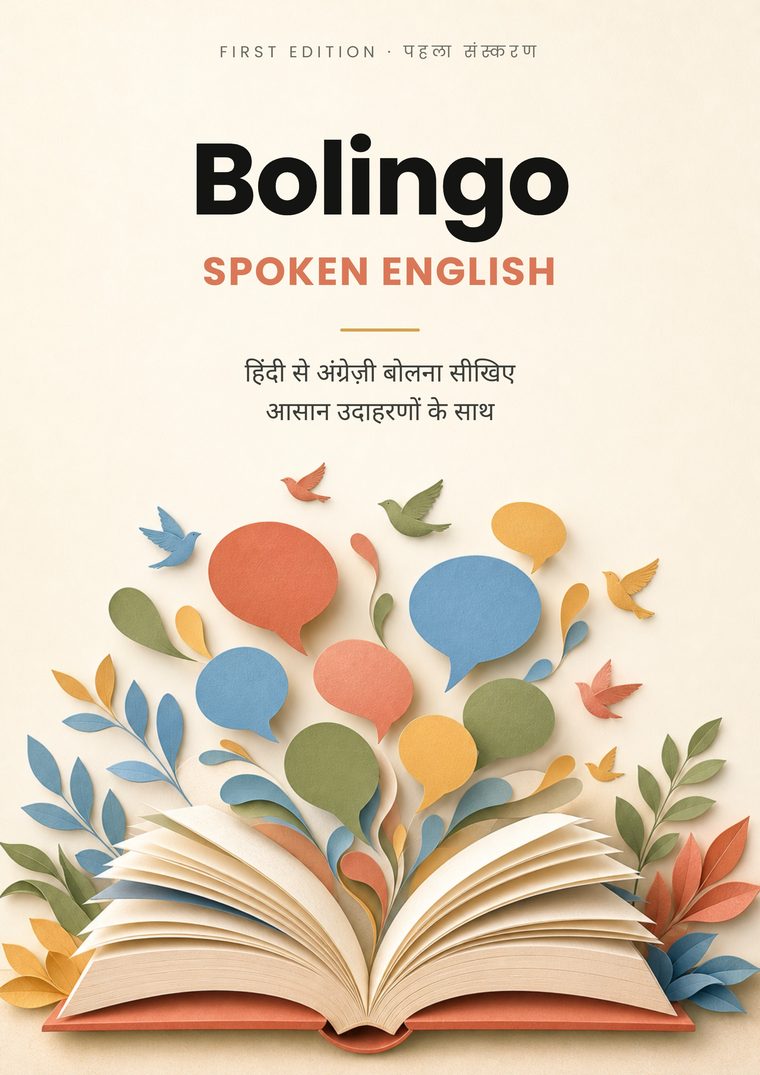 Bolingo Spoken English किताब का cover — हिंदी से अंग्रेज़ी बोलना सीखिए