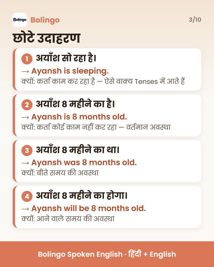 जीवन के अलग-अलग मौकों पर बोले जाने वाले English dialogues के examples वाला page